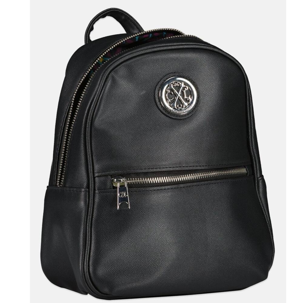 NEW CXL‎ by Christian Lacroix Pine Caviar Black Logo Backpack PVC Mini Designer
